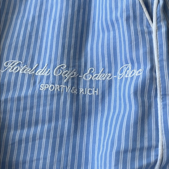 Sporty & Rich Blue Striped Joggers - Picture 3 of 4